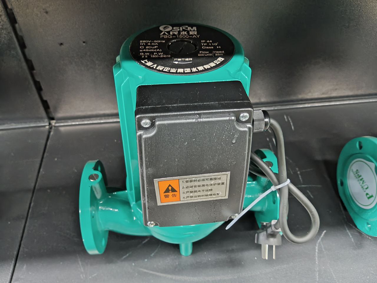 Насос циркуляционный фланцевое соединение PBG-1500AY 1.5 1500Вт, 600л/м, 25м. Hmax, 1,5"
