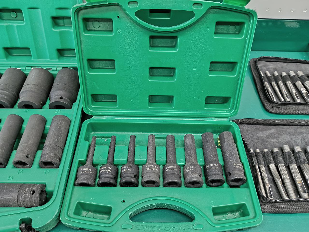 Набор головок шестигранников ударных 1/2" 8 pcs H6-H19*78mm YONK