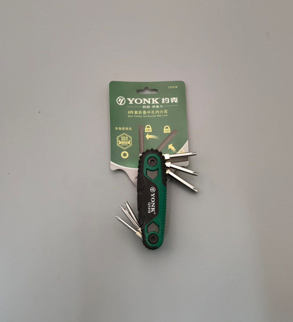 Набор ключей TORX складной 8 шт YONK