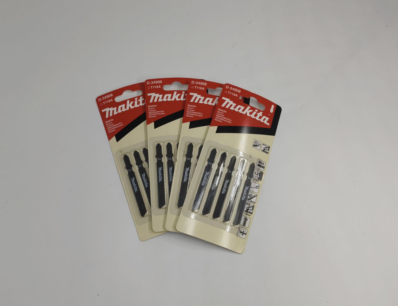 Пилка  для лобзика по металлу  "Makita D-34908" уп. 5 шт