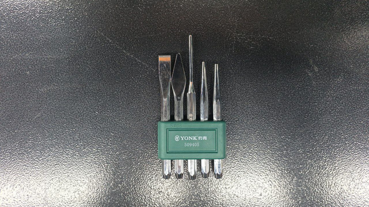 Набор зубил хром. 5 шт YONK