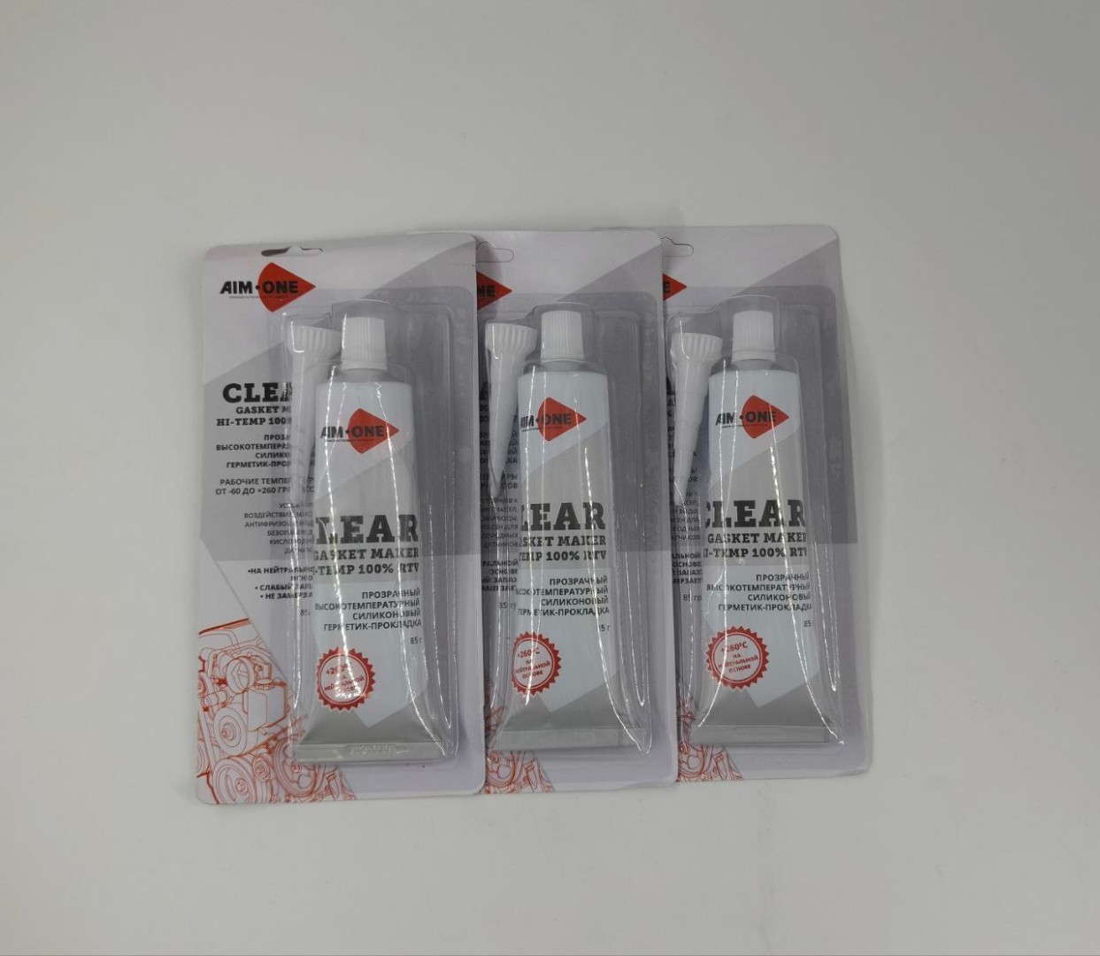 Герметик для прокладок 85гр. Прозрачный AIM-ONE