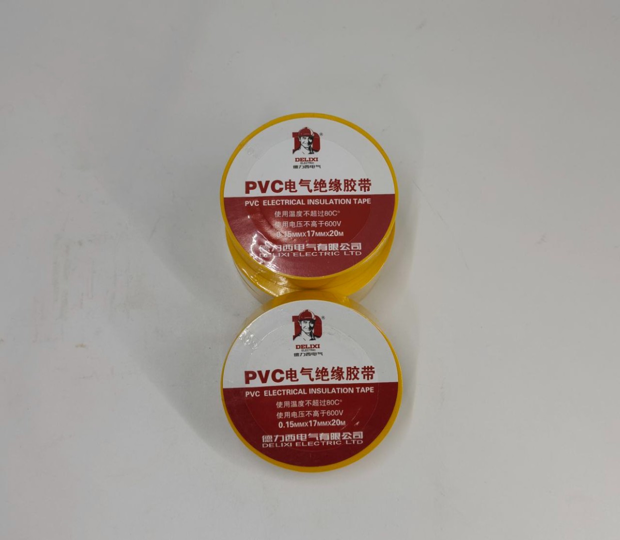 Изолента желтая PVC DELIXI