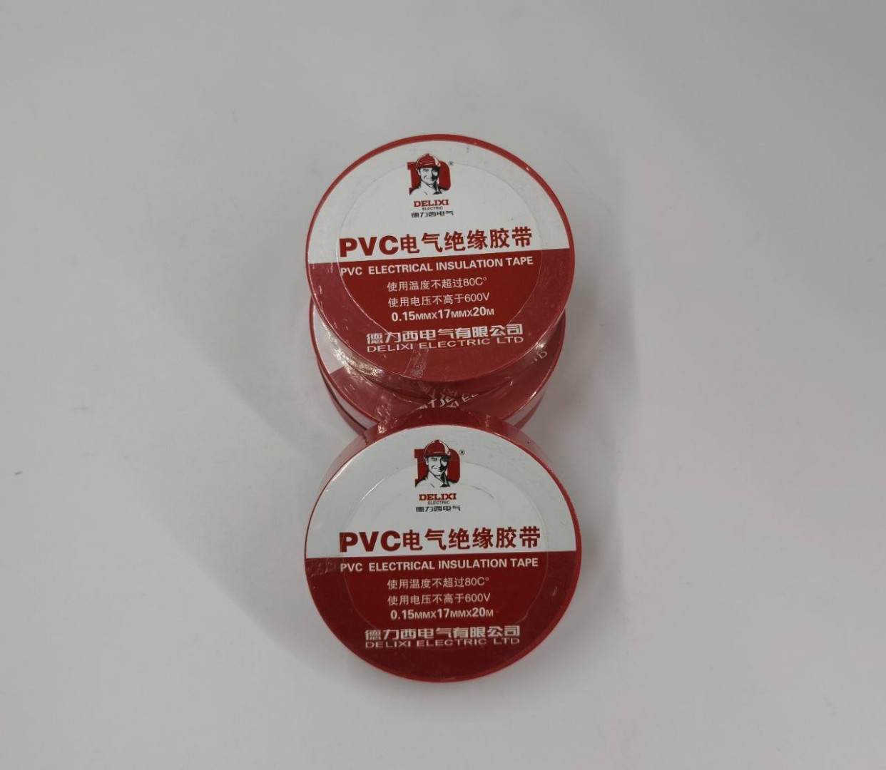 Изолента красная PVC DELIXI