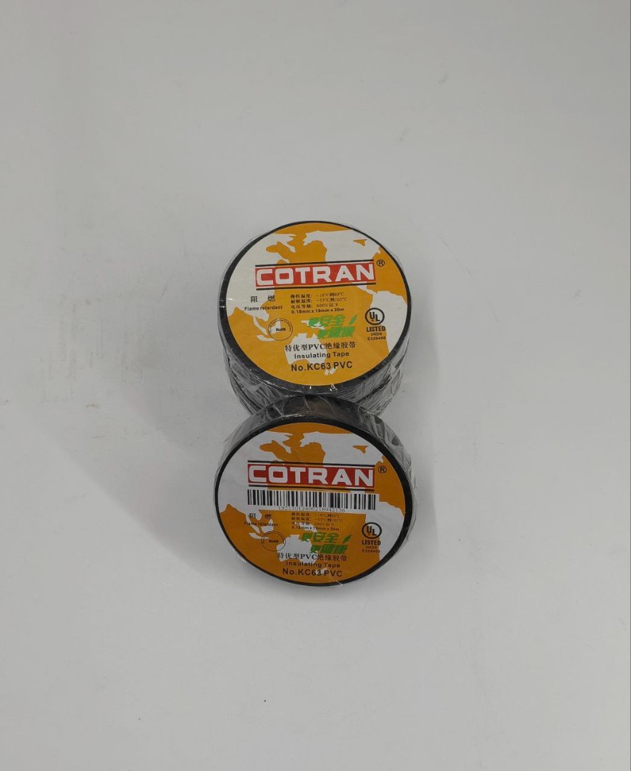 Изолента черная "COTRAN" КC63 PVC