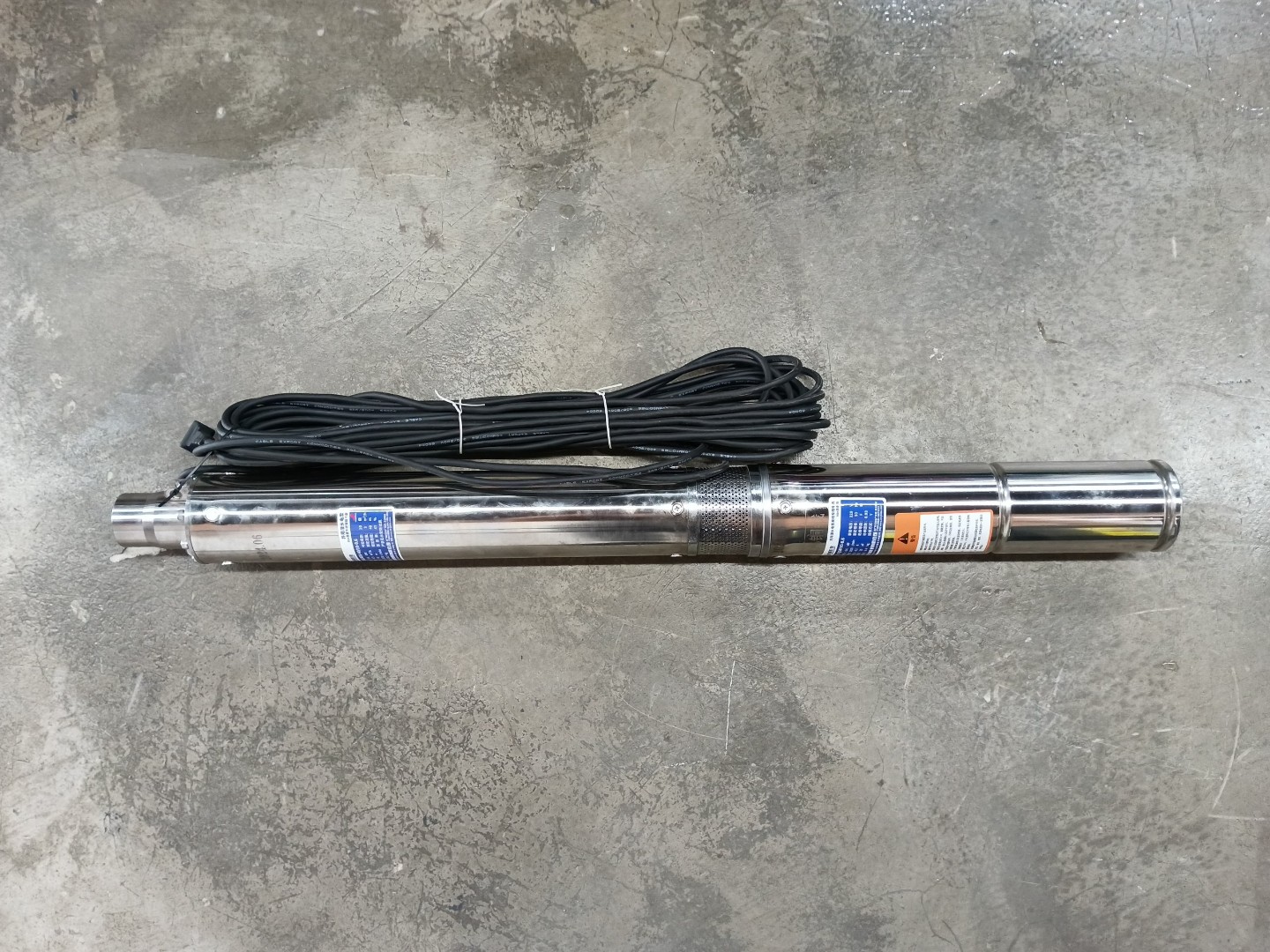 Насос глубинный центробежный YQSDY90-0.6  0,6кВт, 6,5м³/ч, Ø25мм, высота подъема 60м. Hmax