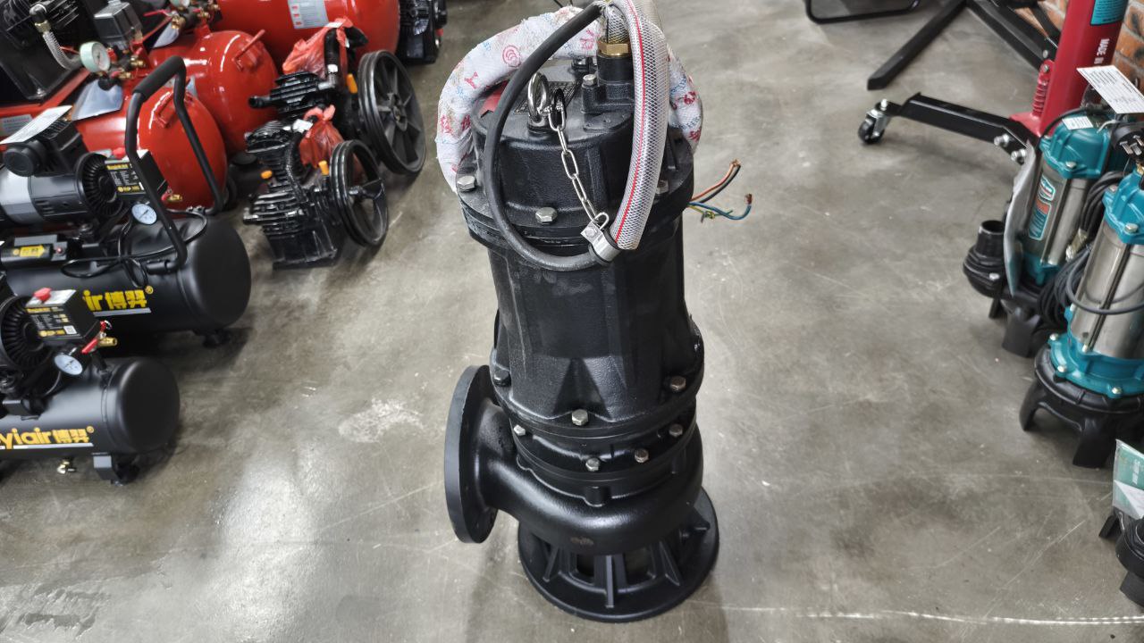 Насос погружной дренажный WQ100-10-7.5 7,5 кВт, 380V,  100м³/ч, Ø150мм, напор 10м. Hmax