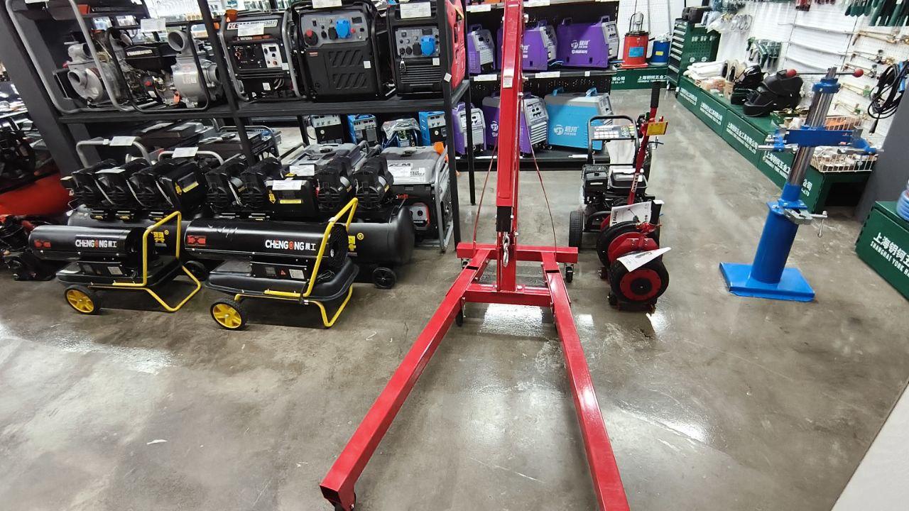 Кран для снятия двигателя, гидравлический 2т (складной)