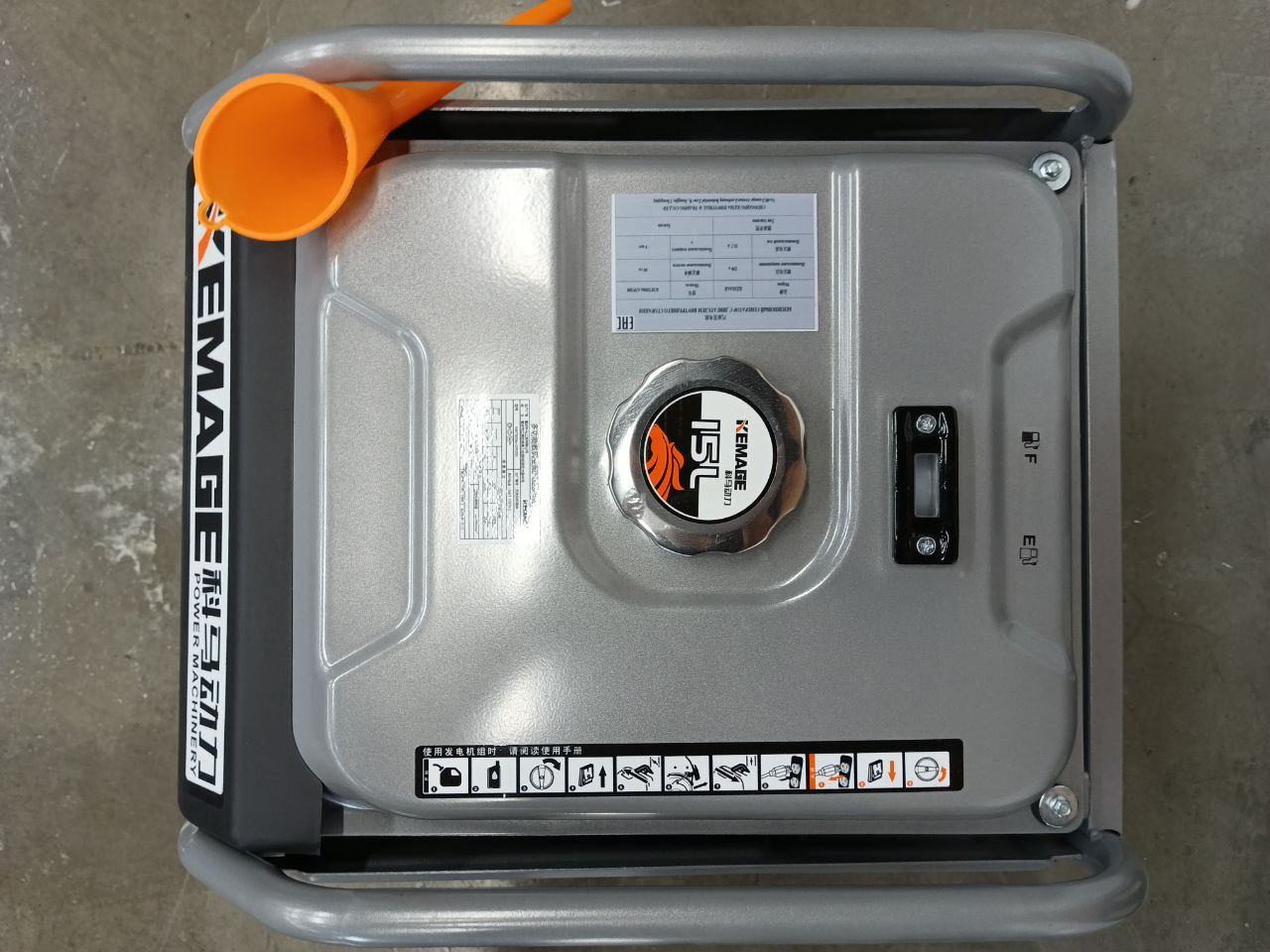 Генератор бенз. инв. сварочный KM7500ioGW200 (200А, Ф4мм) 5,0 кВт 220В