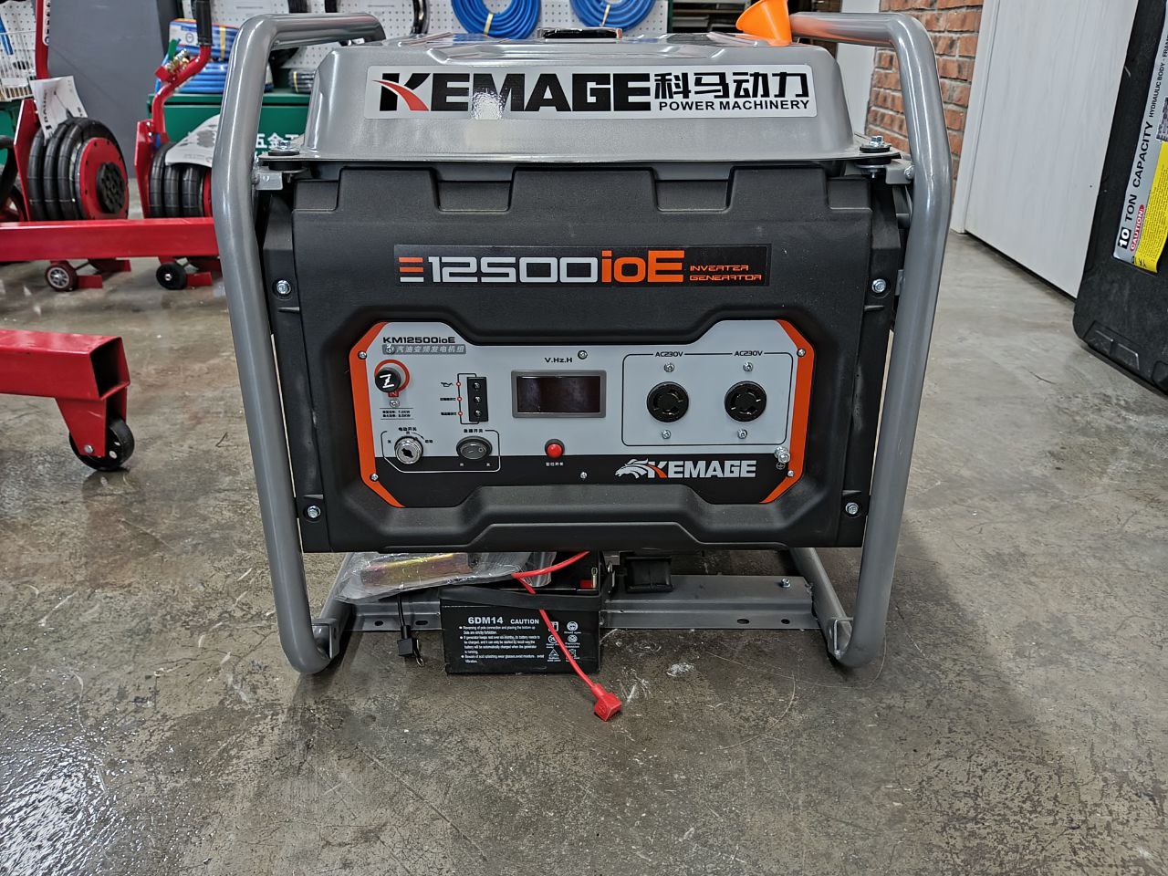 Генератор бенз. инверторный "KEMAGE" KM12500ioe 7,7кВт 380В автозапуск