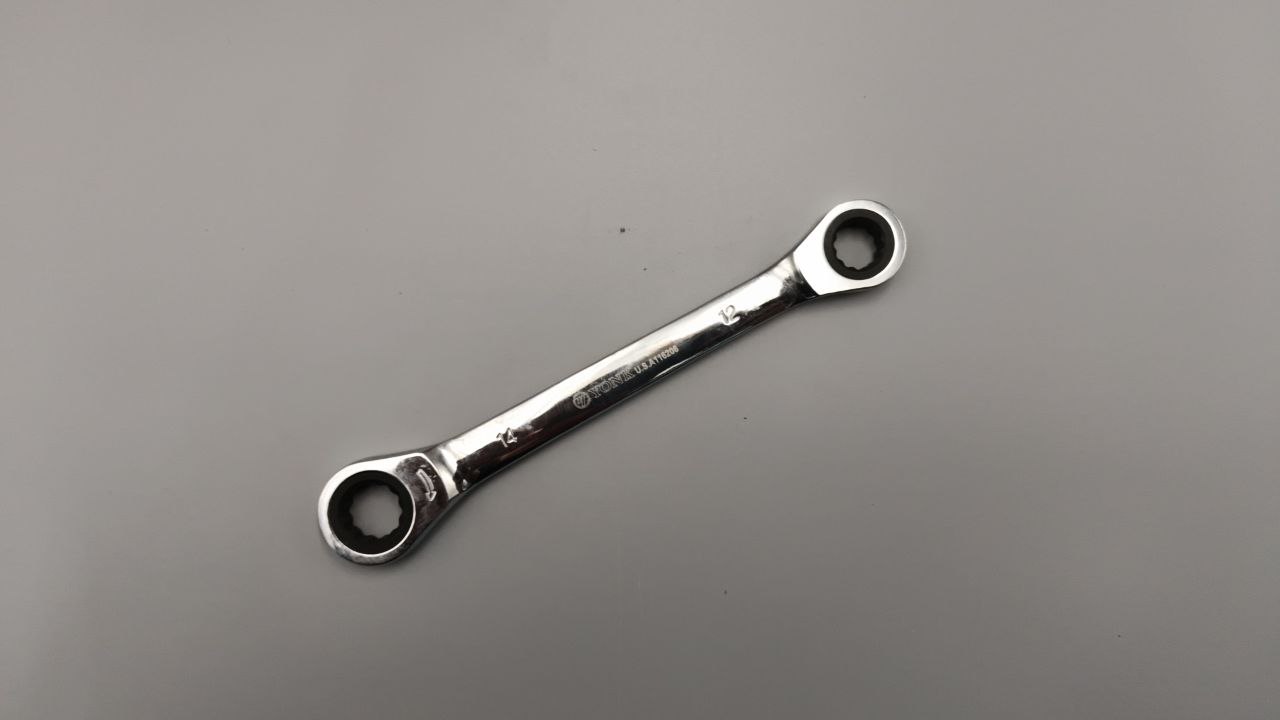 Ключ накидной трещоточный 2-х сторонний 12х14мм YONK