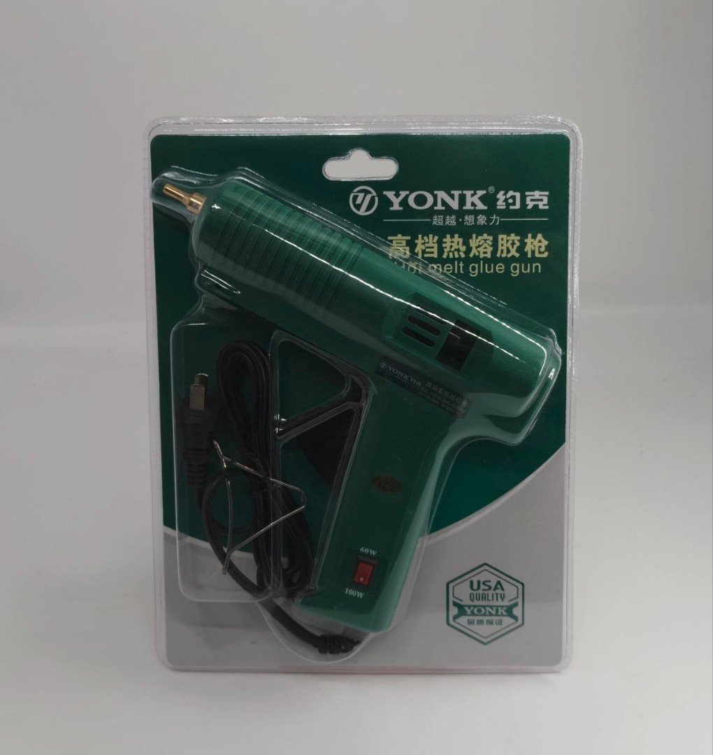 Термоклеевой пистолет + клей 60/100Вт YONK
