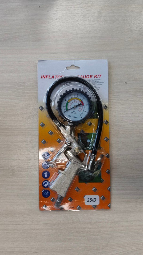 Пистолет для подкачки шин с манометром 25/D